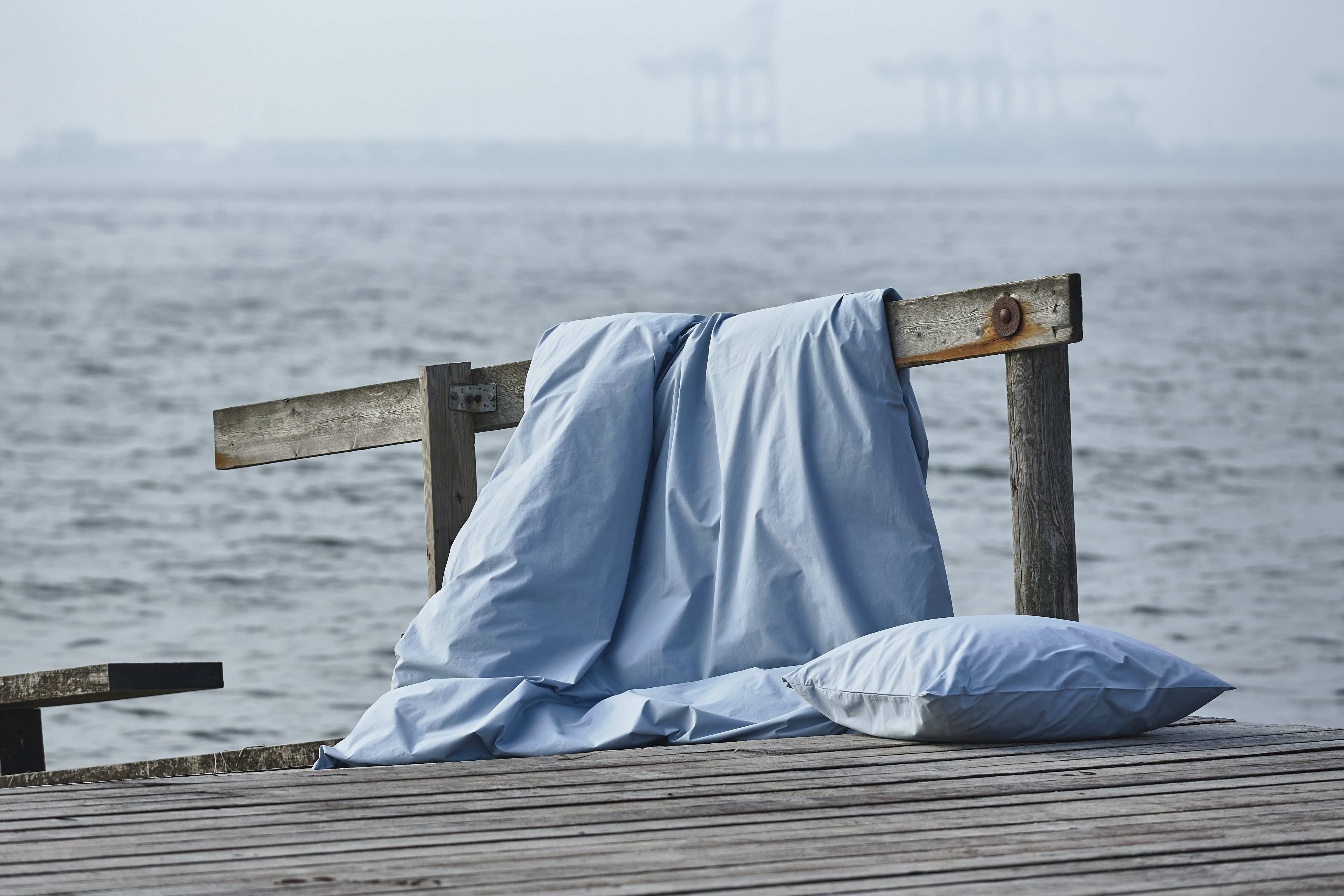 

Södahl Sengetøj 140 x 220 cm i linen blue, Crisp